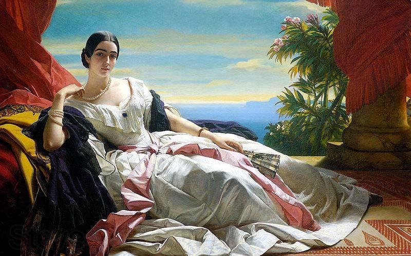 Franz Xaver Winterhalter Portrait of Leonilla, Princess of Sayn-Wittgenstein-Sayn